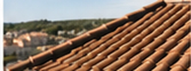 Cubierta inclinada con teja mediterranea en Alicante